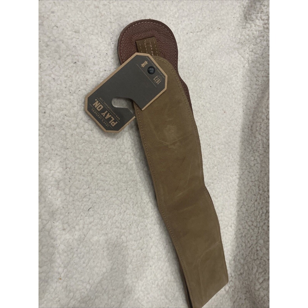 Levy's Leather Bass Guitar‎ Strap-Tan - Brand New